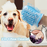Portable Dog Paw Cleaning Cup – 2-in-1 Foot Washer & Brush