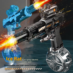 LED Electric Water Gun – Powerful Automatic Spray with Realistic Recoil & Lights - LIMITED EDITION