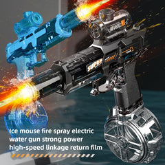 LED Electric Water Gun – Powerful Automatic Spray with Realistic Recoil & Lights - LIMITED EDITION