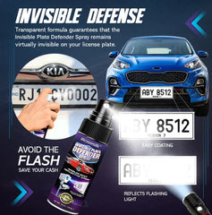 Clear Coat Invisible License Plate Spray – Anti-Detection Protection
