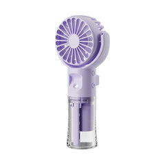 Portable Handheld Mist Spray Fan – 4-Speed Rechargeable Cooling & Hydrating Summer Mini Fan (USB Charging)