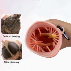 Portable Dog Paw Cleaning Cup – 2-in-1 Foot Washer & Brush