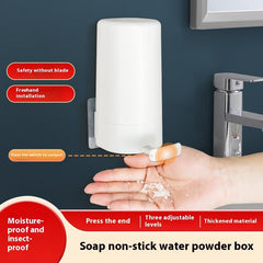 Premium Wall-Mounted Soap Grinder Dispenser – Hygienic, Waterproof & Eco-Friendly Soap Powder Organizer for Bathroom, Kitchen, Hotels & Gyms