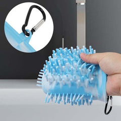 Portable Dog Paw Cleaning Cup – 2-in-1 Foot Washer & Brush