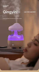 Raindrop Aromatherapy Humidifier with Color-Changing Lights - Essential Oil Diffuser for Home & Bedroom