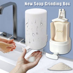Premium Wall-Mounted Soap Grinder Dispenser – Hygienic, Waterproof & Eco-Friendly Soap Powder Organizer for Bathroom, Kitchen, Hotels & Gyms