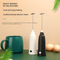 Mini Electric Milk Frother & Egg Beater – Handheld Kitchen Gadget for Coffee, Latte, and Baking