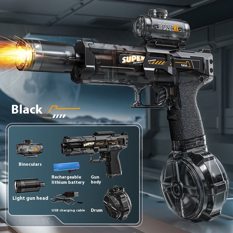 LED Electric Water Gun – Powerful Automatic Spray with Realistic Recoil & Lights - LIMITED EDITION