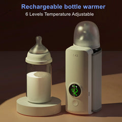 Portable Wireless Baby Bottle Warmer – USB Rechargeable Constant Temperature Milk Heating Bag (Universal Fit)